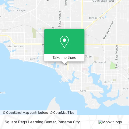 Square Pegs Learning Center map