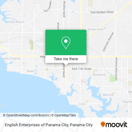 Mapa de English Enterprises of Panama City