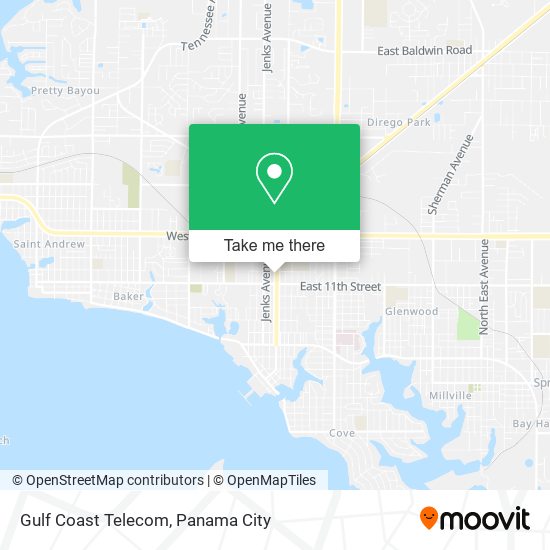 Gulf Coast Telecom map