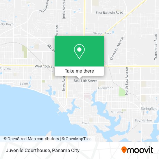 Juvenile Courthouse map