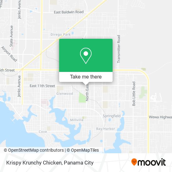Krispy Krunchy Chicken map