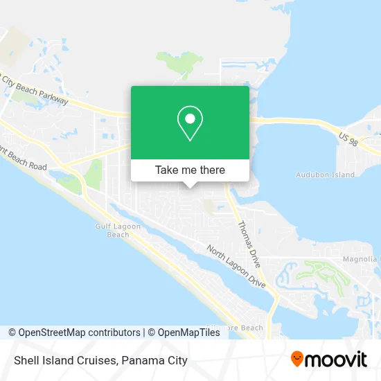 Shell Island Cruises map