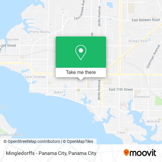 Mingledorffs - Panama City map