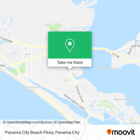 Panama City Beach Pkwy map