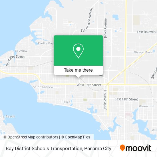 Mapa de Bay District Schools Transportation