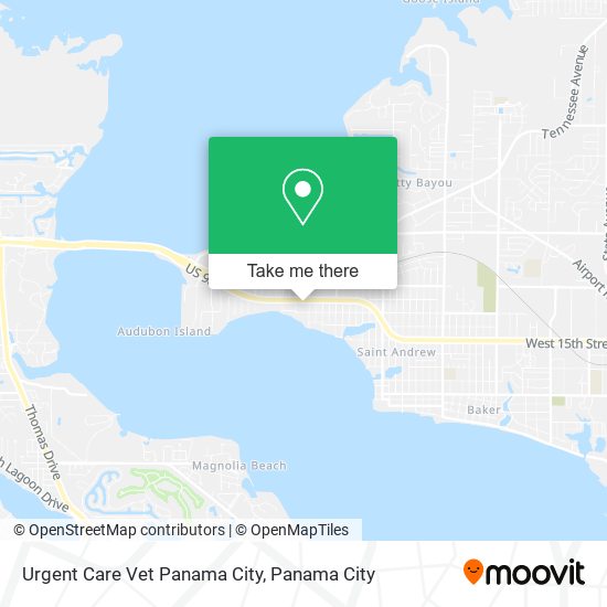 Urgent Care Vet Panama City map