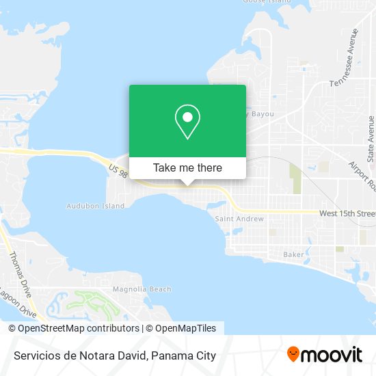 Servicios de Notara David map