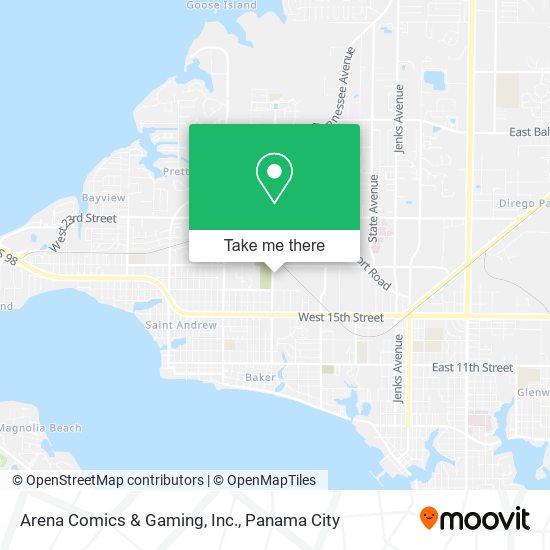 Arena Comics & Gaming, Inc. map