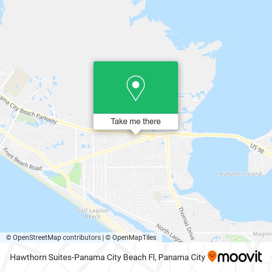 Hawthorn Suites-Panama City Beach Fl map