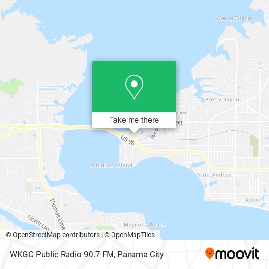 WKGC Public Radio 90.7 FM map