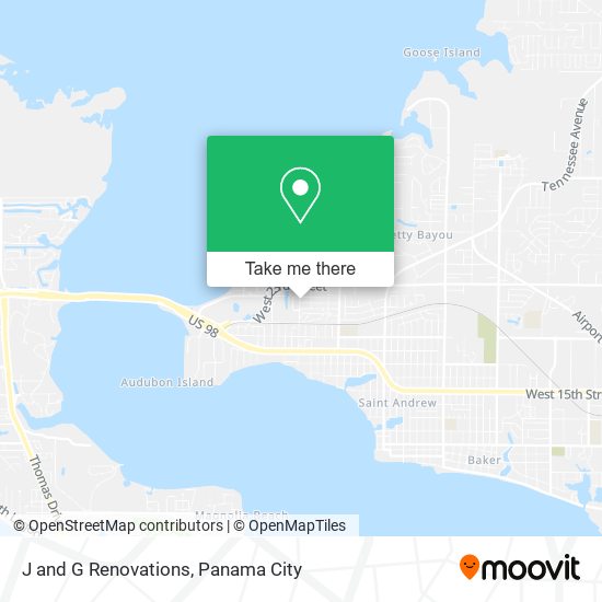 J and G Renovations map