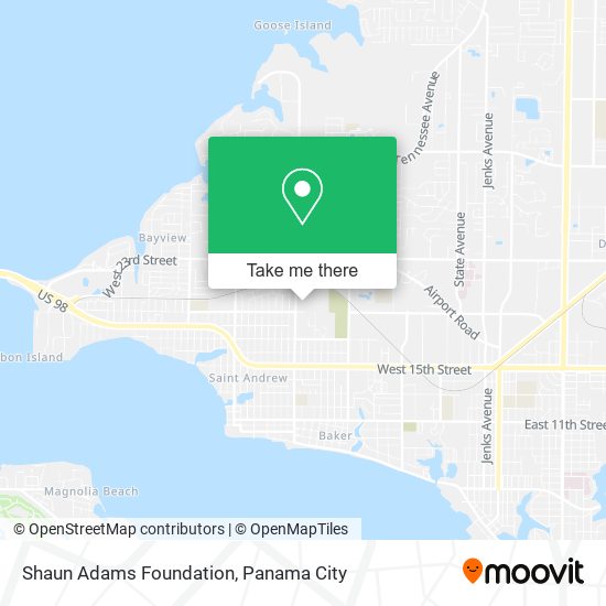 Shaun Adams Foundation map