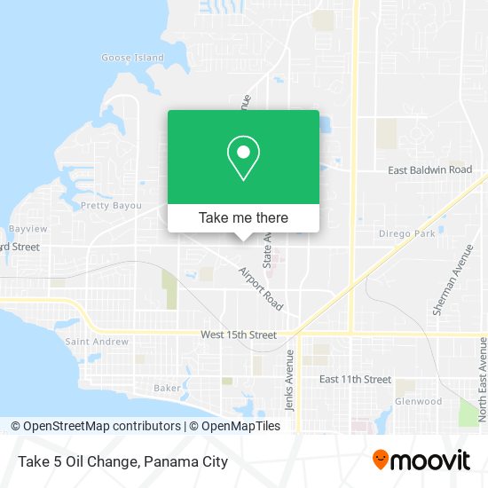 Take 5 Oil Change map