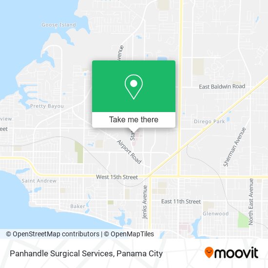 Mapa de Panhandle Surgical Services