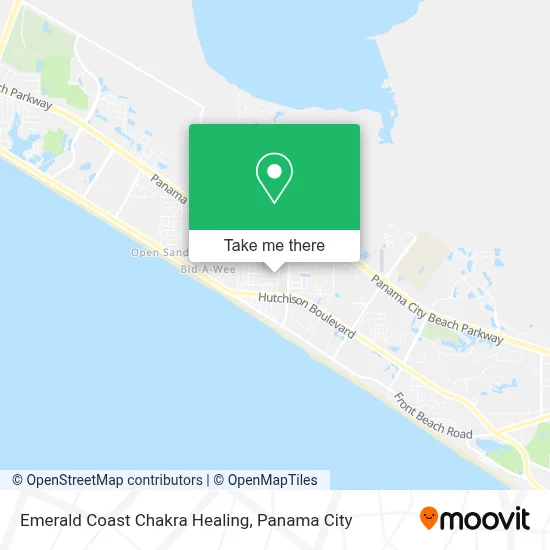 Emerald Coast Chakra Healing map