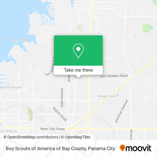 Boy Scouts of America of Bay County map