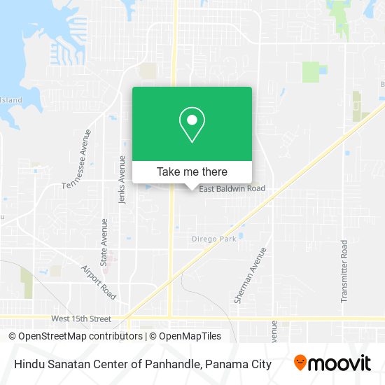 Mapa de Hindu Sanatan Center of Panhandle