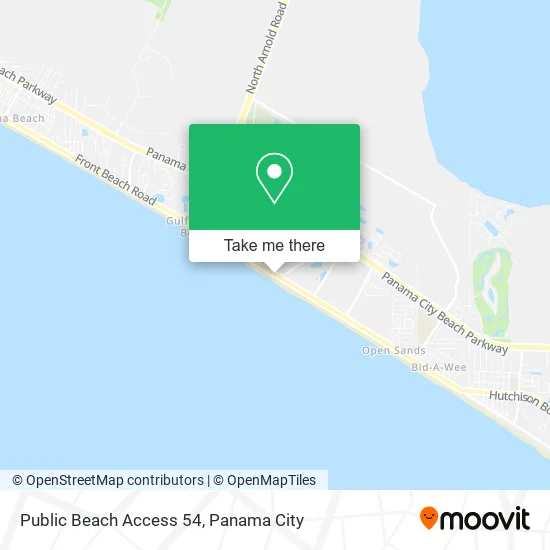 Public Beach Access 54 map