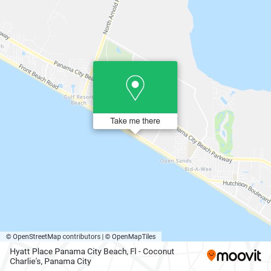 Mapa de Hyatt Place Panama City Beach, Fl - Coconut Charlie's