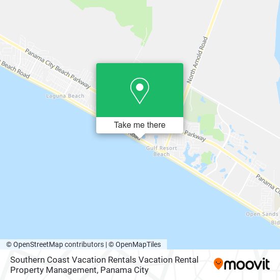 Southern Coast Vacation Rentals Vacation Rental Property Management map