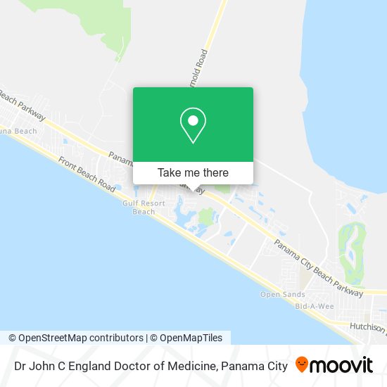 Dr John C England Doctor of Medicine map