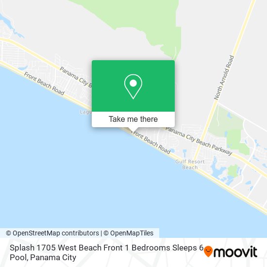 Splash 1705 West Beach Front 1 Bedrooms Sleeps 6 Pool map