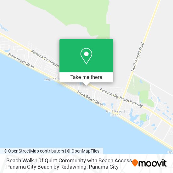 Beach Walk 10f Quiet Community with Beach Access Panama City Beach by Redawning map
