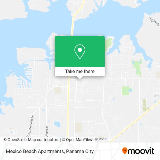 Mexico Beach Apartments map