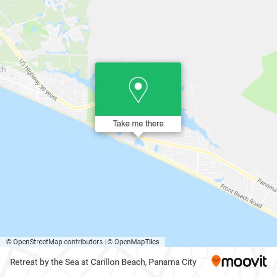Retreat by the Sea at Carillon Beach map