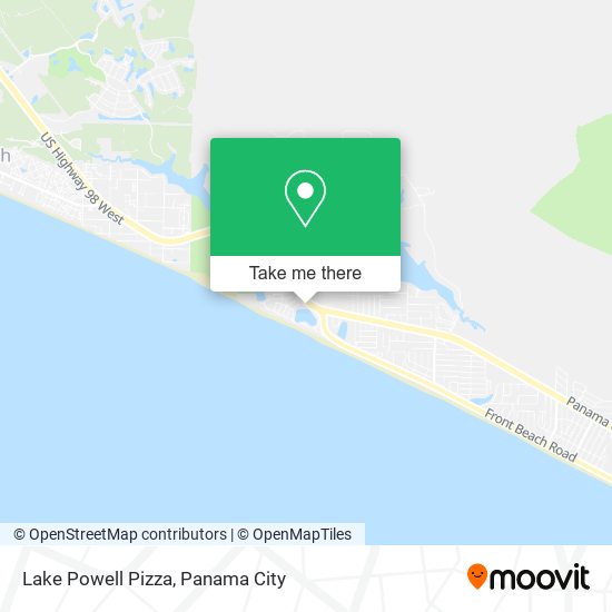 Lake Powell Pizza map