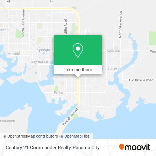 Mapa de Century 21 Commander Realty