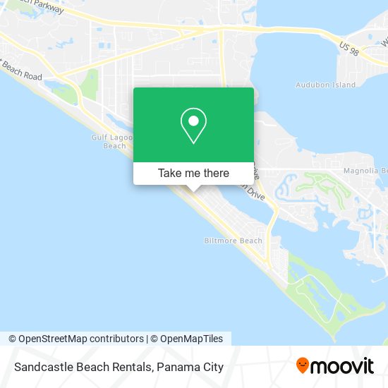 Mapa de Sandcastle Beach Rentals