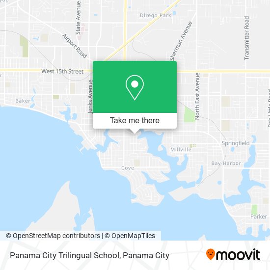 Panama City Trilingual School map
