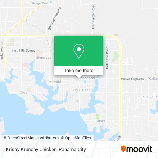 Krispy Krunchy Chicken map