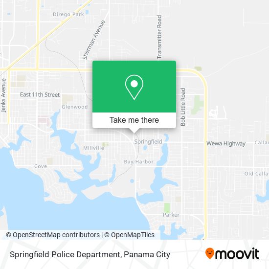 Springfield Police Department map