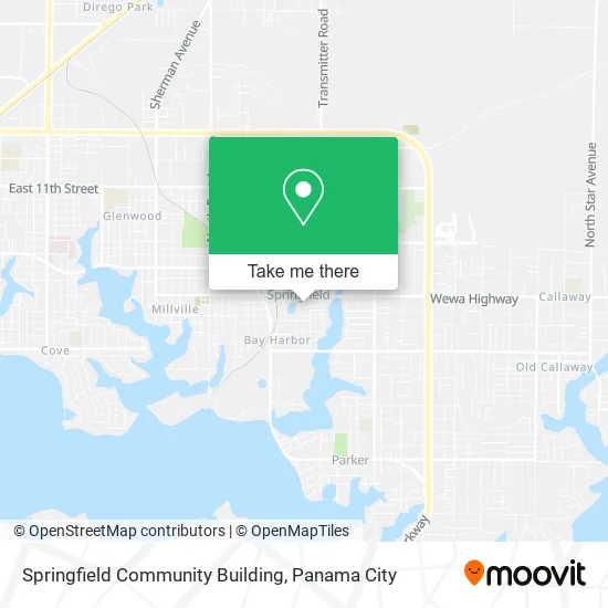 Springfield Community Building map