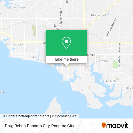 Drug Rehab Panama City map
