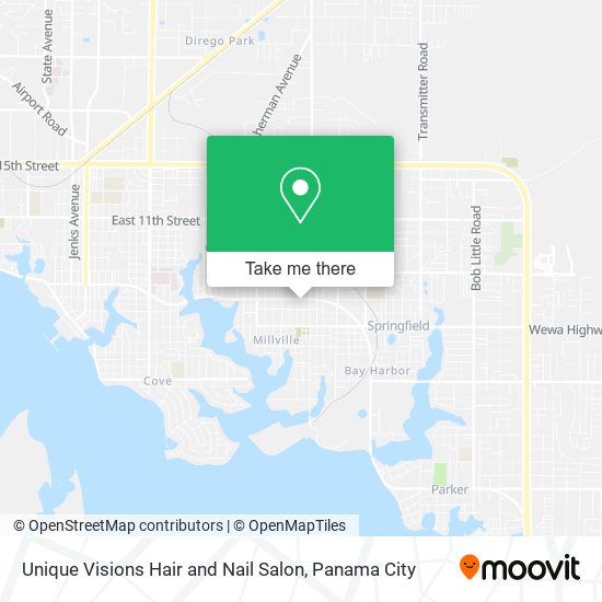 Mapa de Unique Visions Hair and Nail Salon