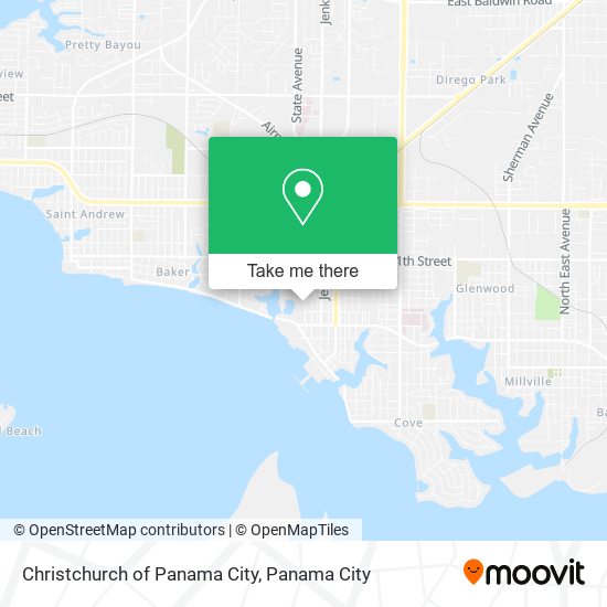 Christchurch of Panama City map