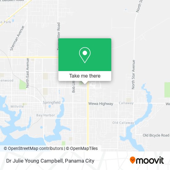Dr Julie Young Campbell map