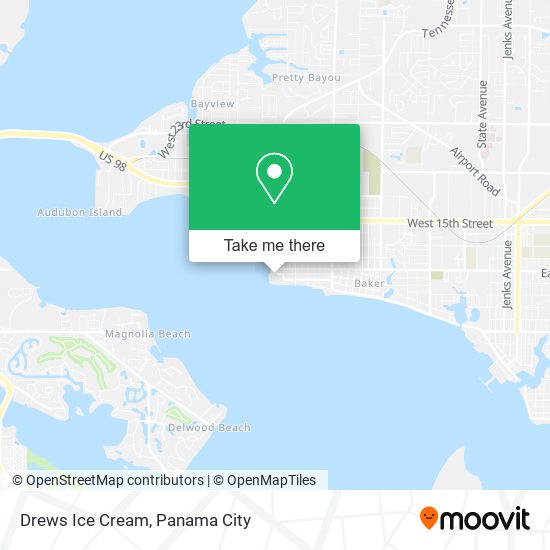 Drews Ice Cream map