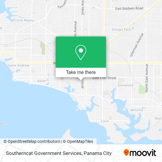 Southerncat Government Services map