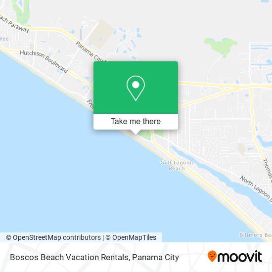 Boscos Beach Vacation Rentals map