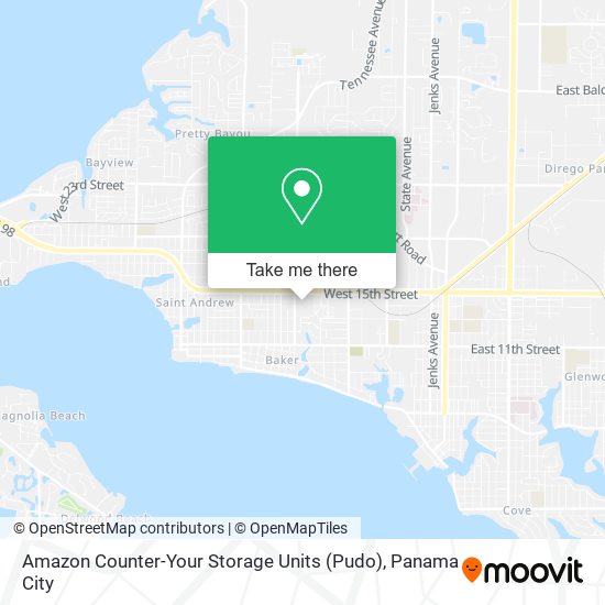 Mapa de Amazon Counter-Your Storage Units (Pudo)