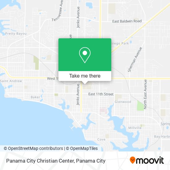 Panama City Christian Center map