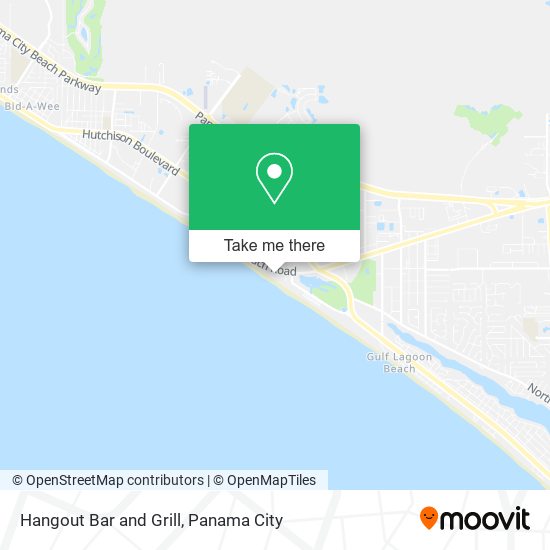 Hangout Bar and Grill map