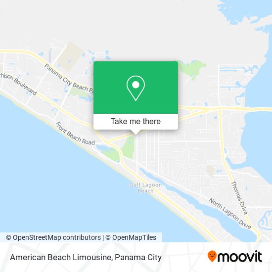 Mapa de American Beach Limousine