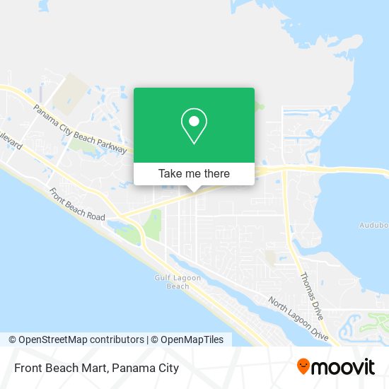 Front Beach Mart map