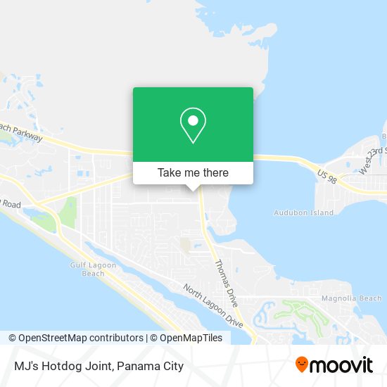 MJ's Hotdog Joint map
