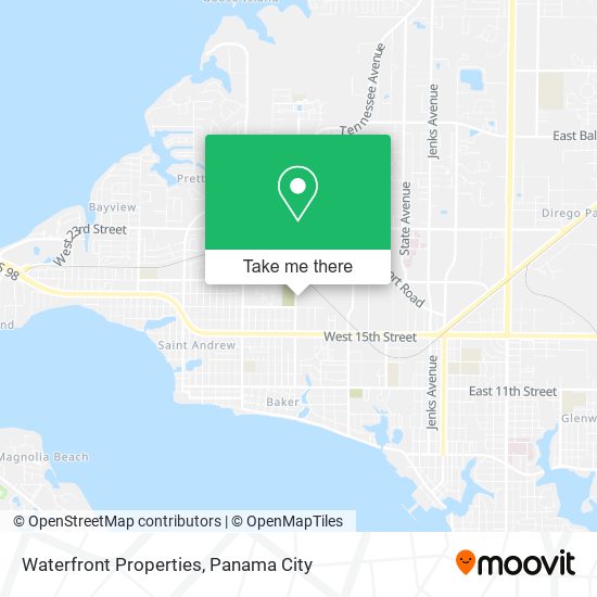Waterfront Properties map